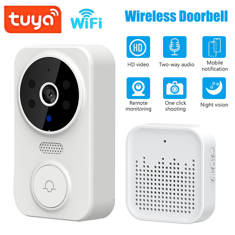 Home Security Monitoring Service - واي فاي الذكية جرس باب يتضمن