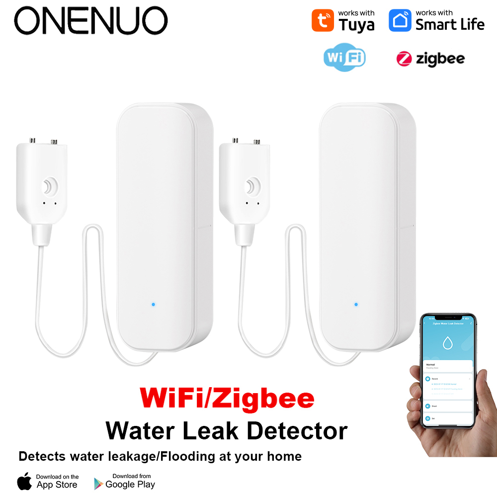 Home Security Installation - واي فاي/زيجبي استشعار المياه تويا تسرب