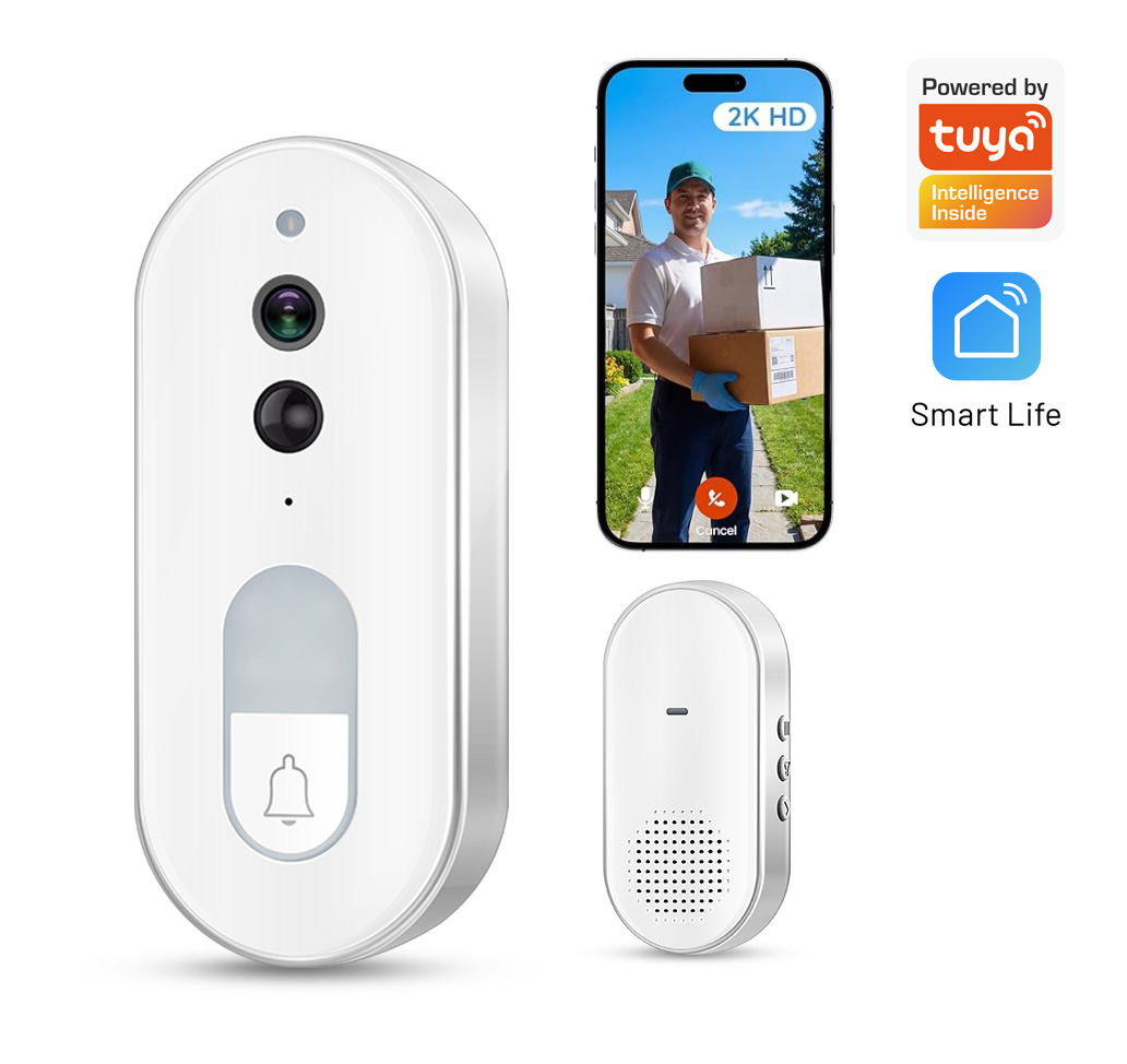 Home Security Monitoring Service - جرس باب ذكي لاسلكي من تويا