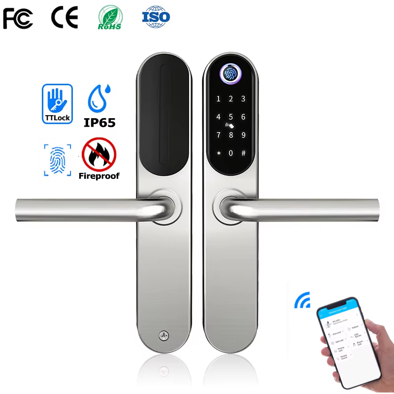 Home Security Tips - 304 الفولاذ المقاوم للصدأ قفل ذكي