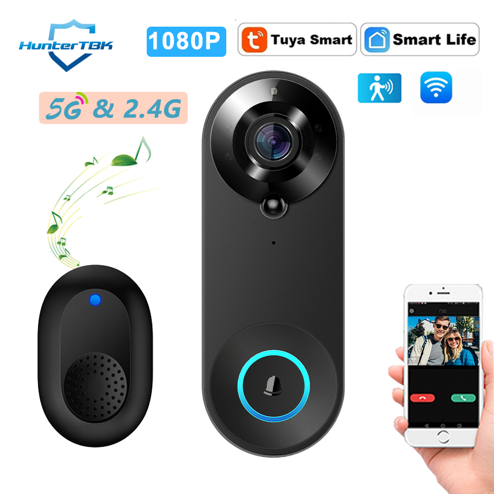 Home Security Monitoring Service - جرس باب ذكي بكاميرا لاسلكية 1080P
