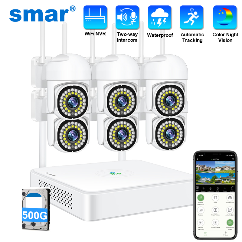 Home Security Monitoring Service - نظام كاميرا مراقبة لاسلكية سمارت بدقة