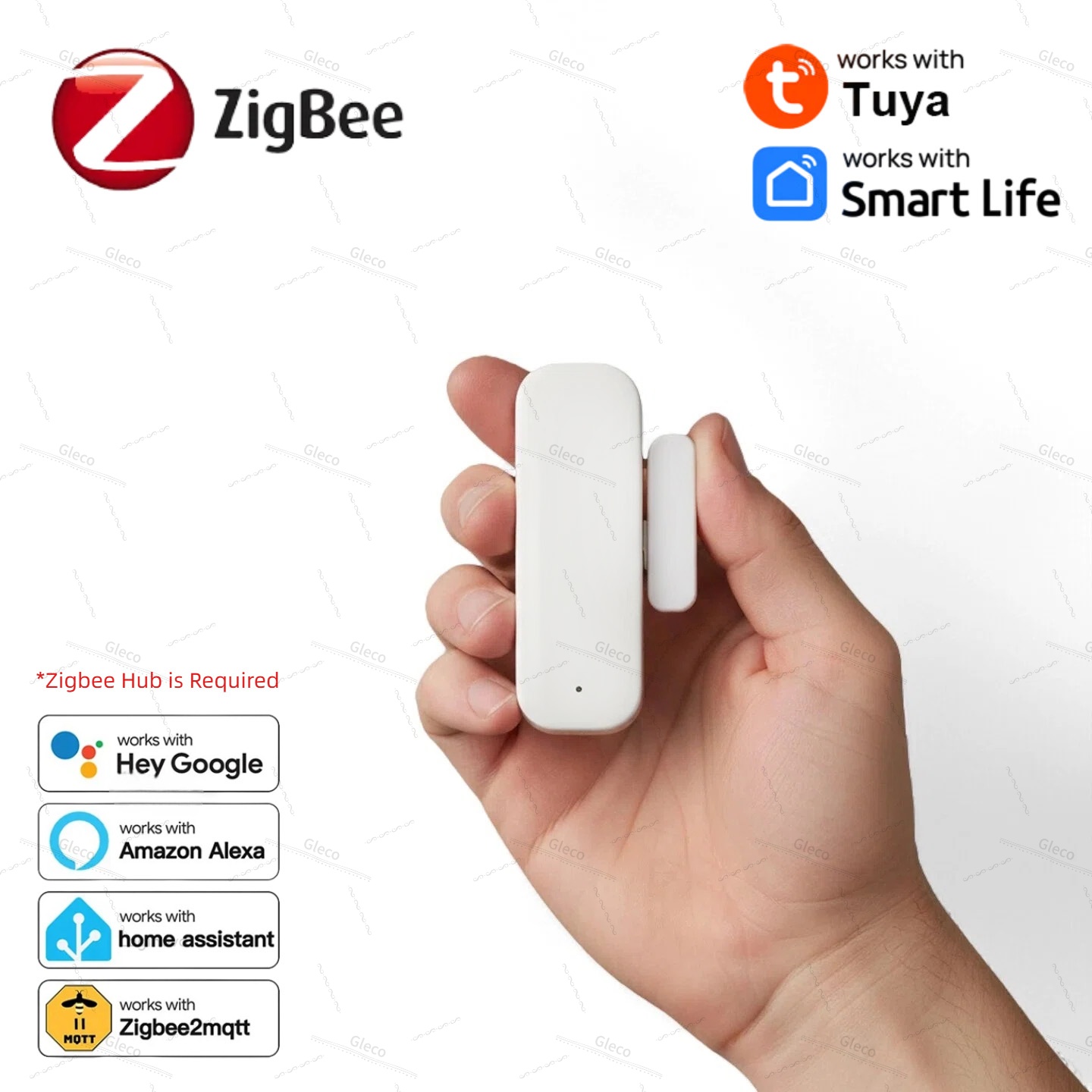 Home Security Technology - Tuya Zigbee مستشعر نافذة الباب كاشف
