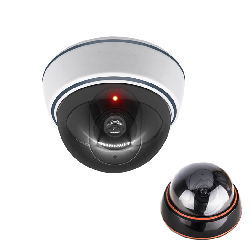 Home Security Tips - الإبداعية أسود/أبيض وهمية كاميرا بشكل قبة