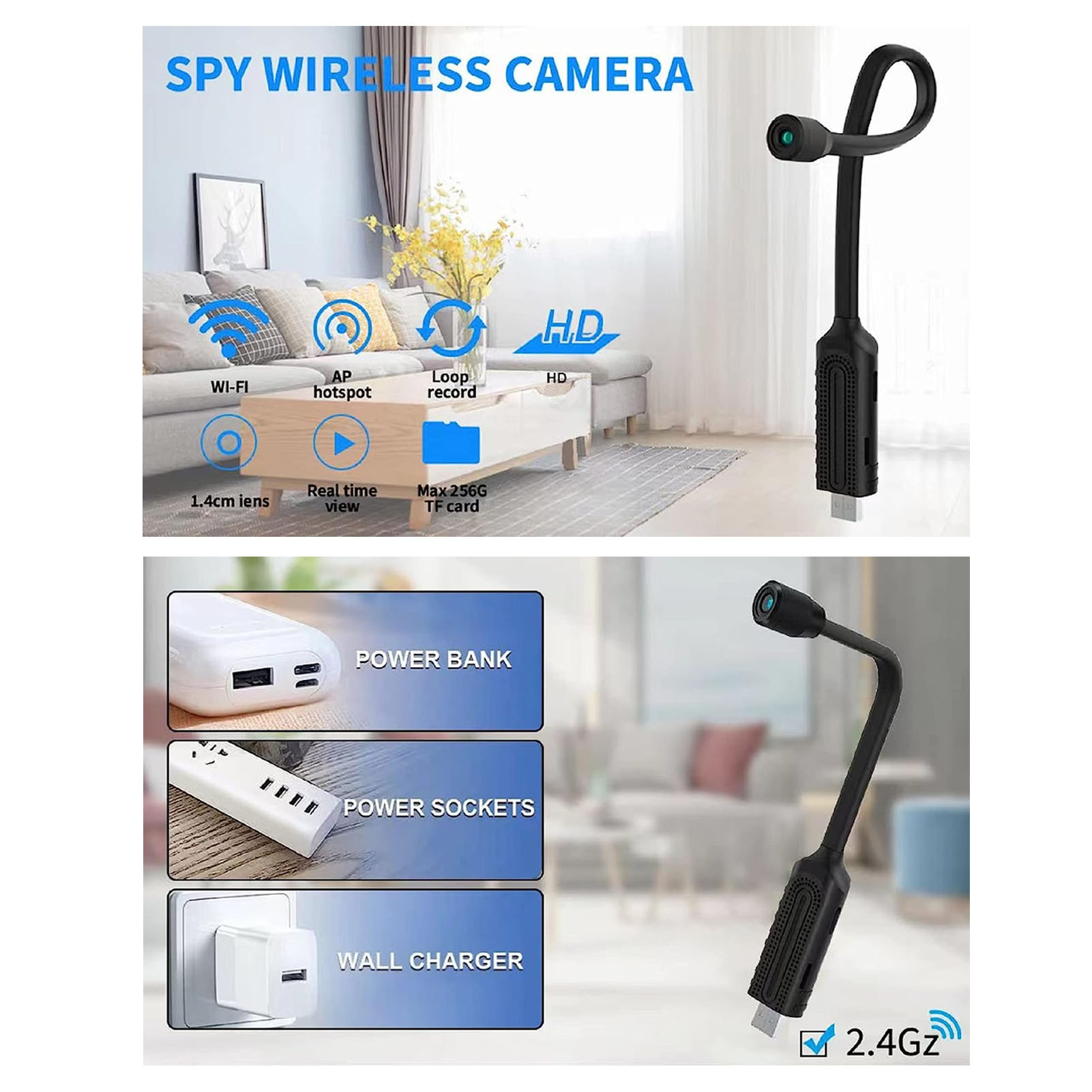 كاميرا أمان لاسلكية صغيرة واي  - مراجعة Home Security Monitoring Service وسعره