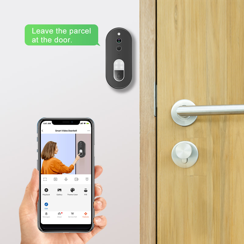 جرس باب ذكي لاسلكي واي فاي بدق - مراجعة Home Security Monitoring Service وسعره