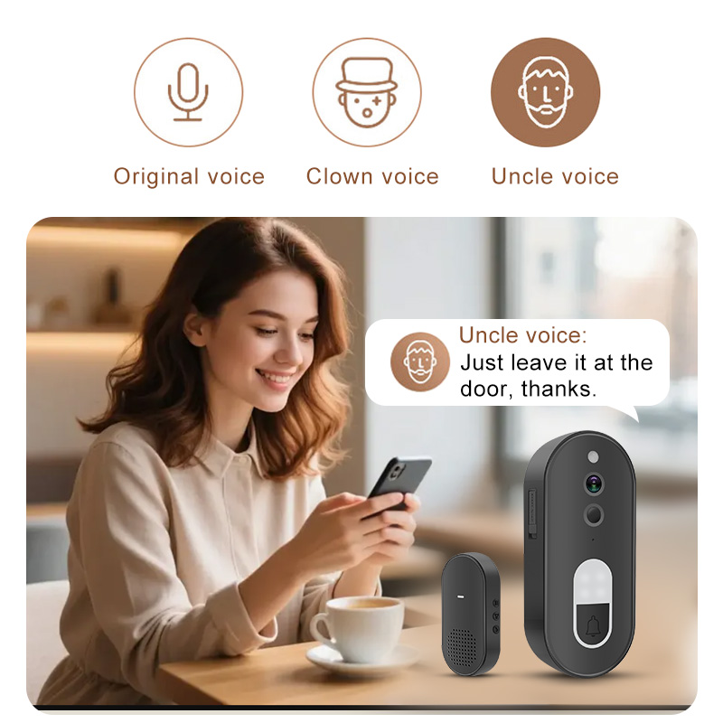 جرس باب ذكي لاسلكي واي فاي بدق - مراجعة Home Security Monitoring Service وسعره