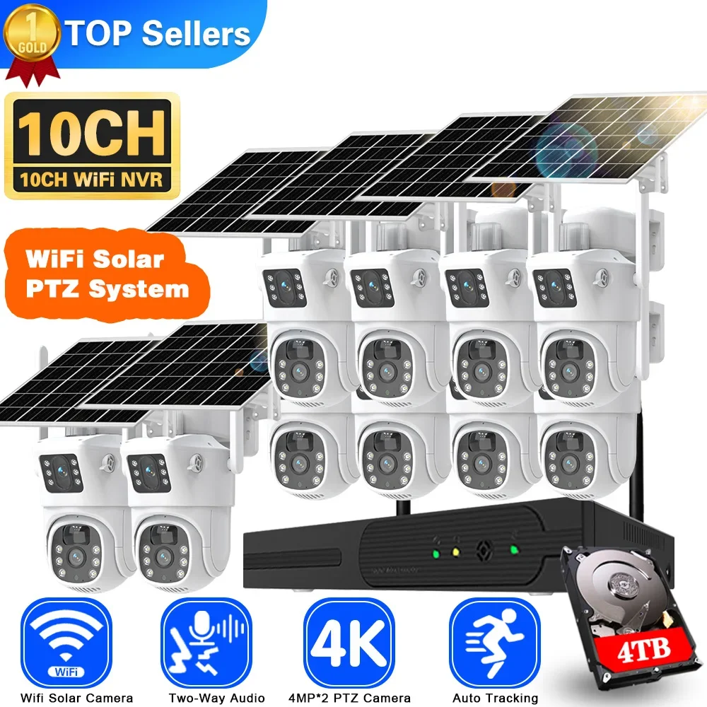 نظام كاميرا CCTV شمسي بعدسة مز - مراجعة Home Security Panel وسعره
