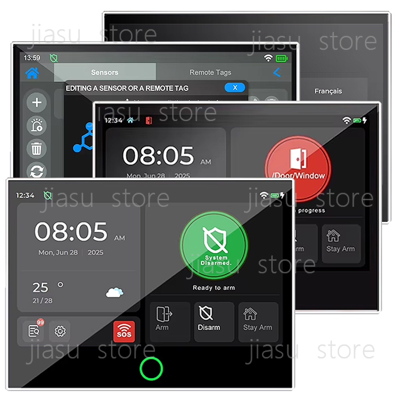 نظام إنذار أمني ذكي سلكي ولاسل - مراجعة Home Security Using Gsm وسعره
