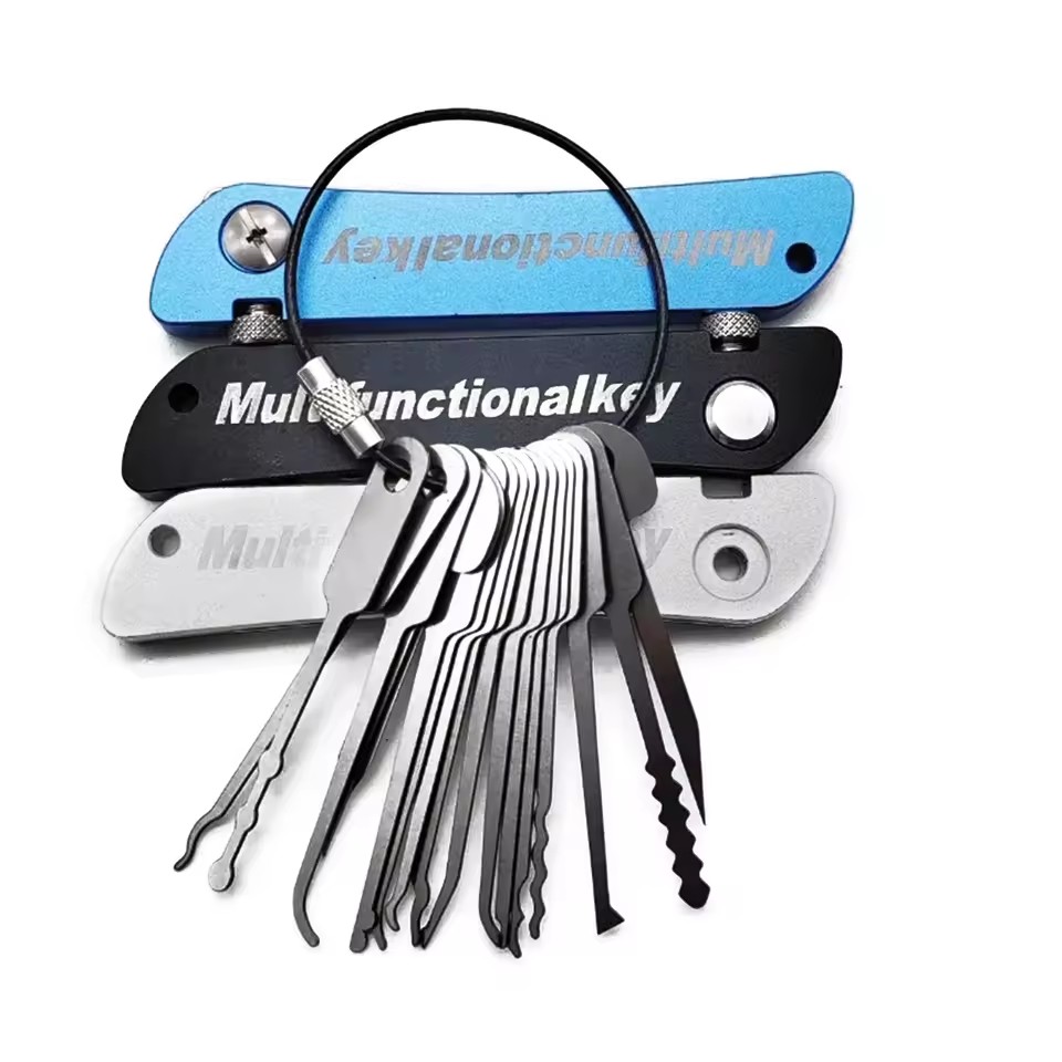 21 قطعة قفل مدمج اختيار مجموعة - مراجعة Lock Picking Set وسعره