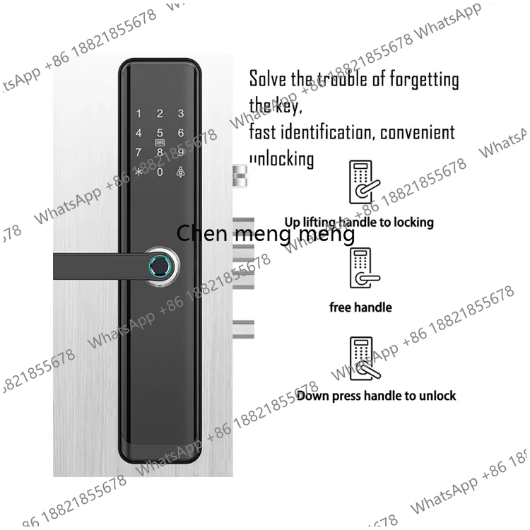قفل باب ذكي بمقبض بصمة الإصبع  - مراجعة Home Security Battery Replacement وسعره