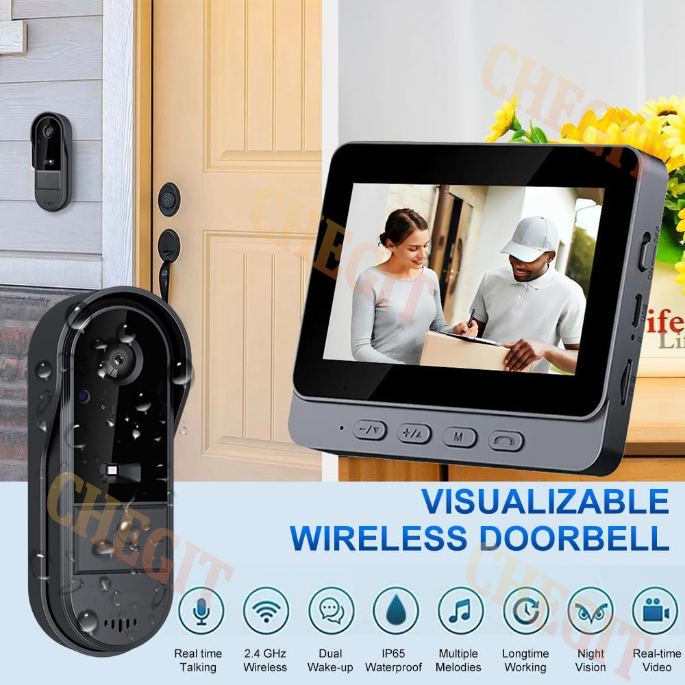 كاميرا جرس الباب اللاسلكية واي - مراجعة Home Security Monitoring Service وسعره