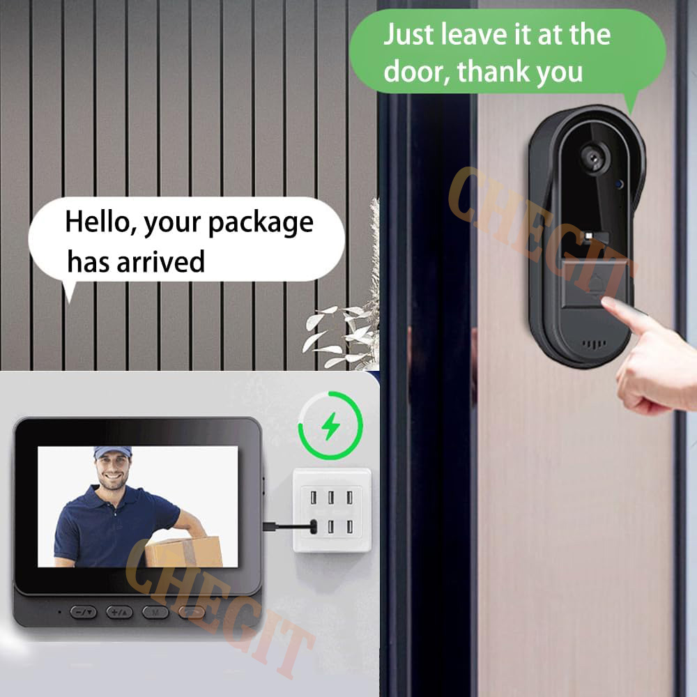 كاميرا جرس الباب اللاسلكية واي - مراجعة Home Security Monitoring Service وسعره