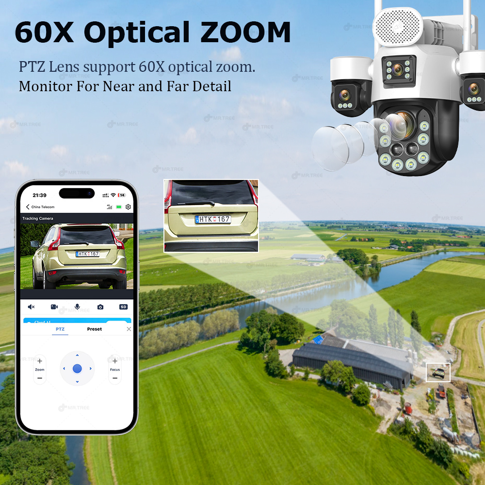 AOV أربعة عدسة كاميرا مراقبة خ - مراجعة Home Security Battery وسعره
