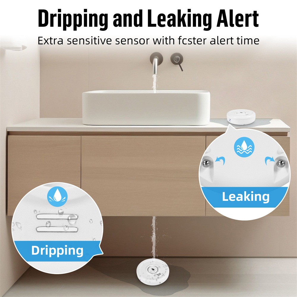 Fuers كاشف تسرب المياه إنذار ا - مراجعة Home Security Installation وسعره