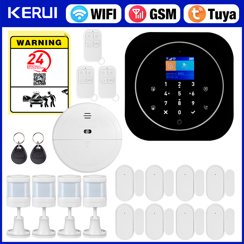 KERUI G12 طقم نظام إنذار منزلي - مراجعة Home Security No Wifi وسعره