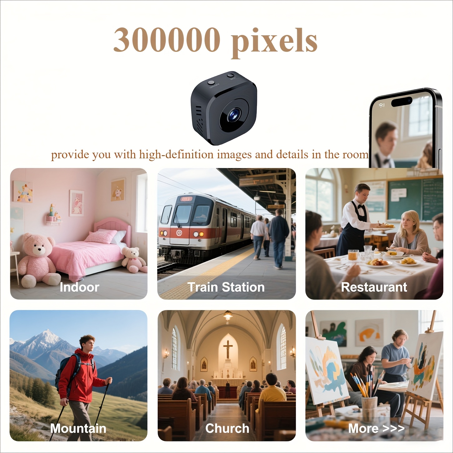 1080P HD كاميرا واي فاي صغيرة  - مراجعة Home Security Panel وسعره