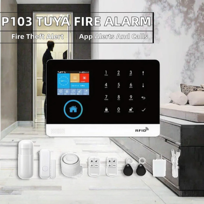 نظام إنذار أمان منزلي ذكي من ت - مراجعة Home Security Using Gsm وسعره