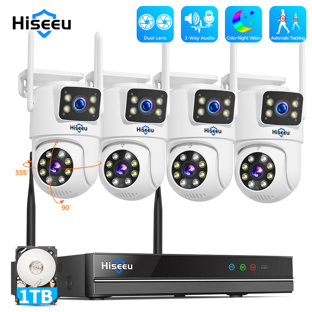 نظام كاميرات أمان Hiseeu بدقة  - مراجعة Home Security Panel وسعره