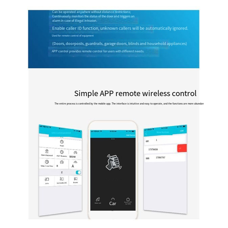 B04C-RTU5024 GSM فتحت الباب ال - مراجعة Home Security Door وسعره