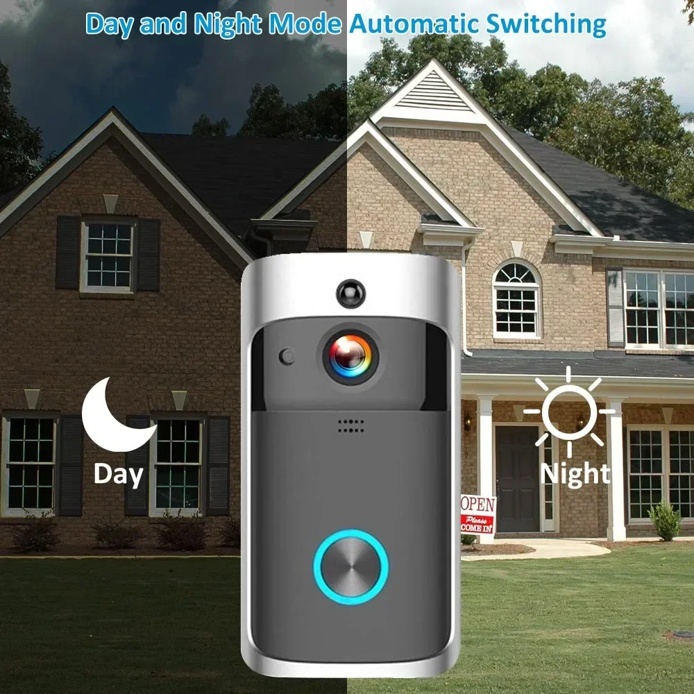 جرس باب ذكي لاسلكي بدقة 720P م - مراجعة Home Security Monitoring Service وسعره