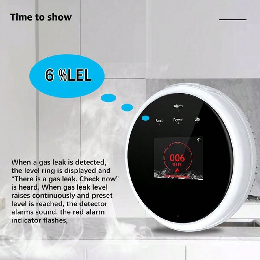 جهاز استشعار إنذار الغاز بتقني - مراجعة Home Security Technology وسعره