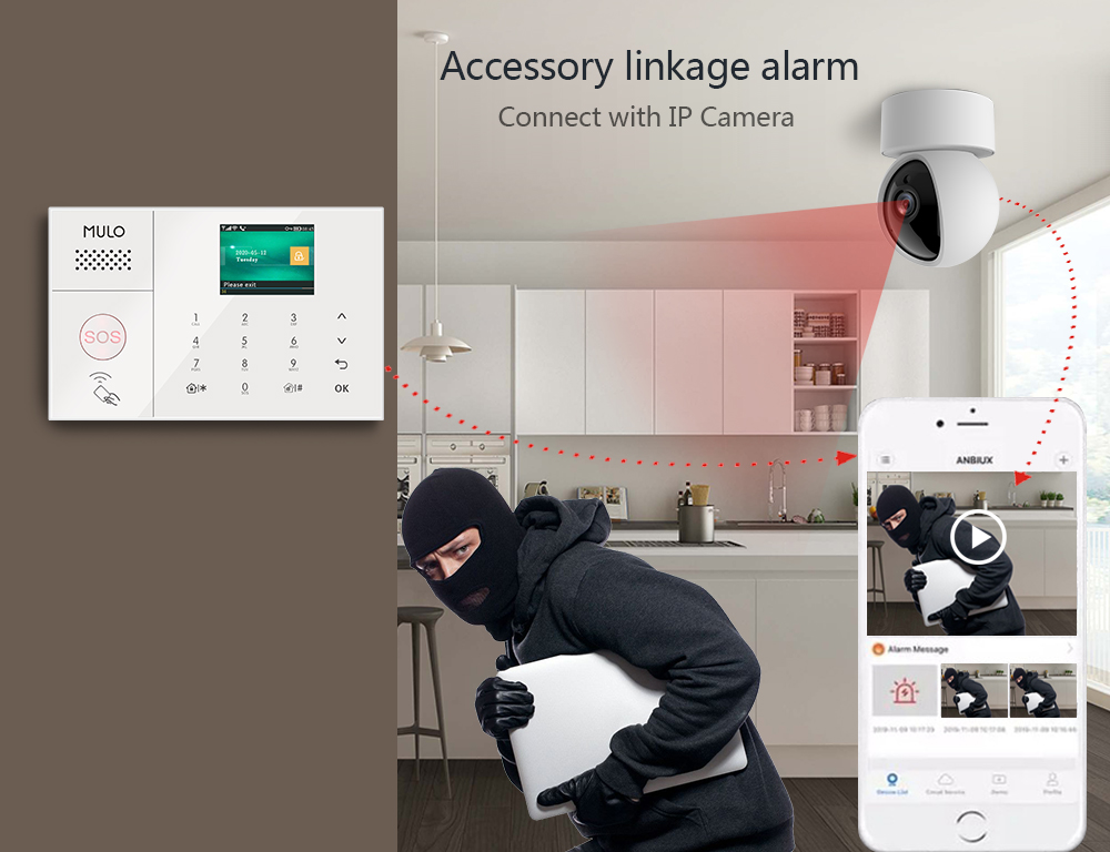 أفضل المبيعات نظام أمان إنذار  - مراجعة Home Security Using Gsm وسعره