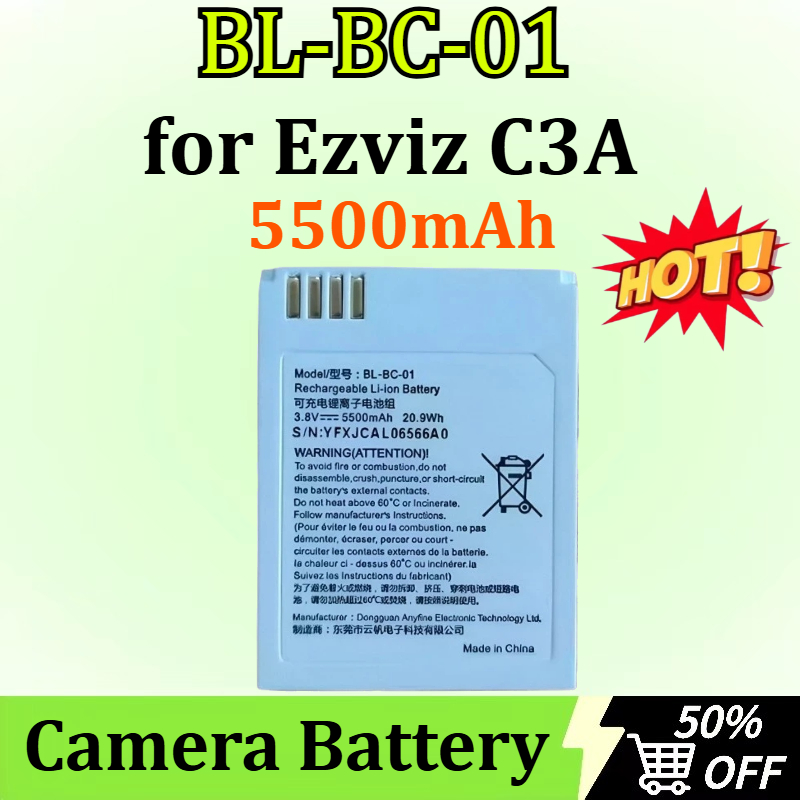 جديد BL-BC-01 3.8 فولت 5500 مل - مراجعة Home Security Battery Replacement وسعره