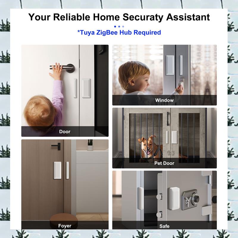 مستشعر الباب ABLG Tuya Zigbee  - مراجعة Home Security Door وسعره