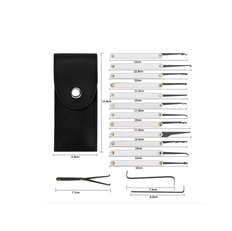 15 قطعة عدة أداة متعددة الوظائ - مراجعة Lock Picking Set وسعره