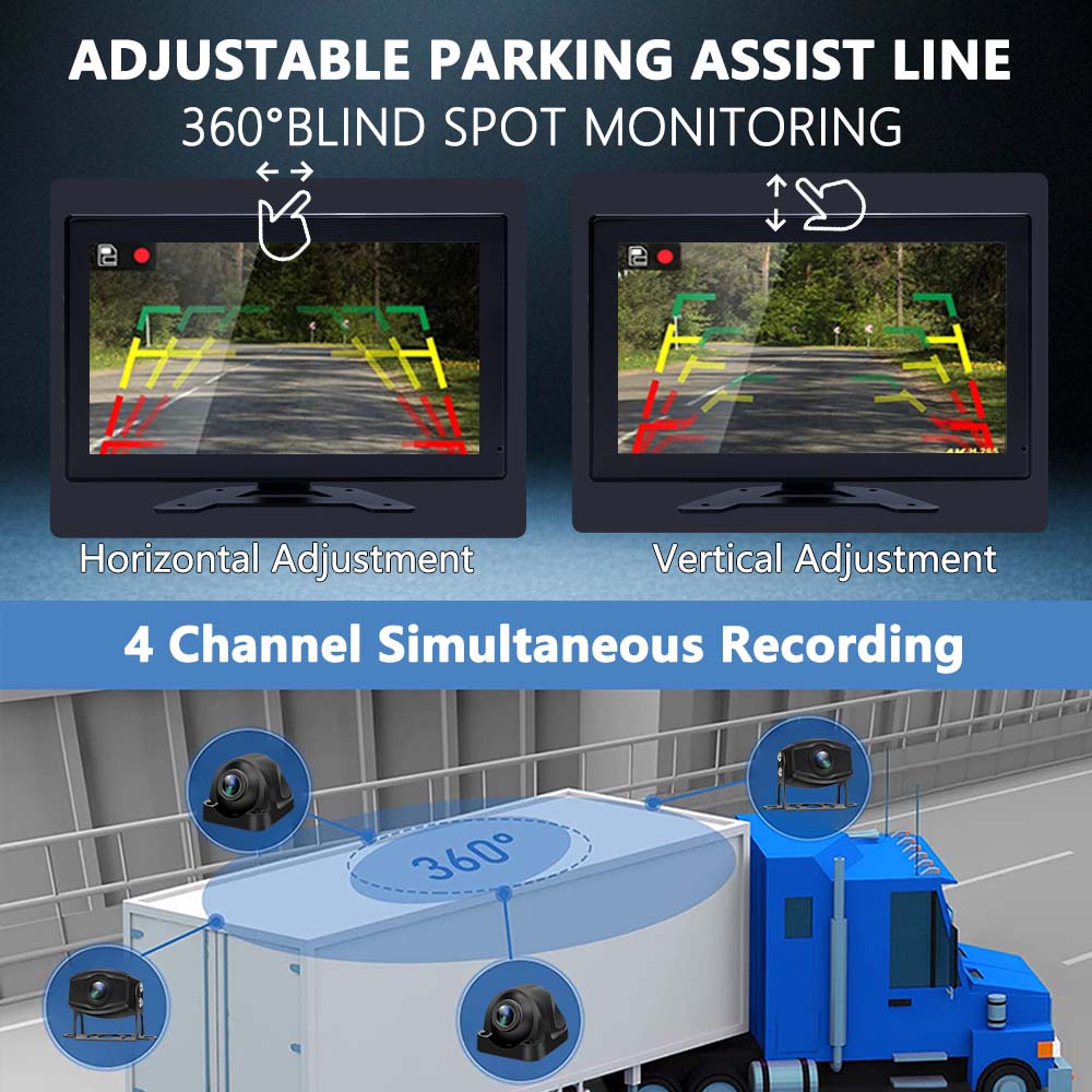 4 قناة 10.1 بوصة شاحنة حافلة م - مراجعة Home Security With Camera وسعره