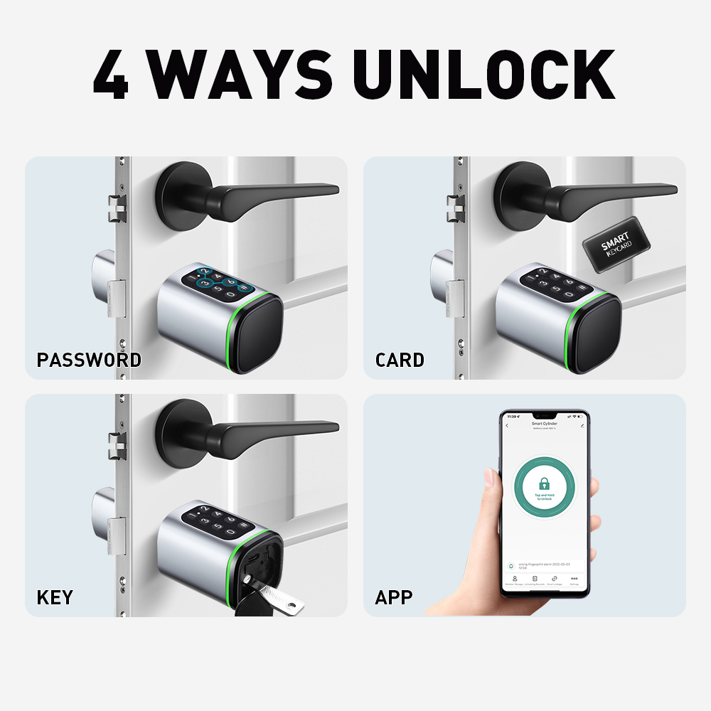 قفل اسطوانة ذكي تويا 60-90 ملل - مراجعة Home Security Tips وسعره