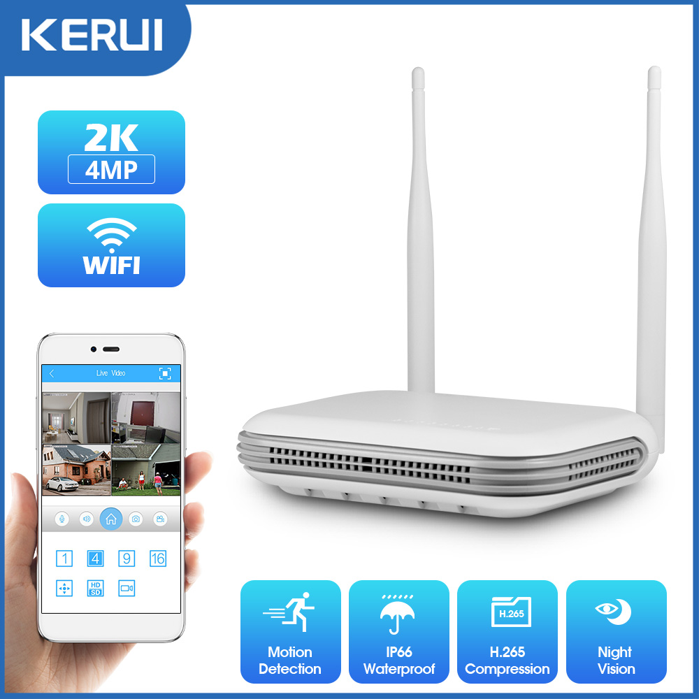 كاميرا KERUI 2K 4MP خارجية عال - مراجعة Home Security Panel وسعره